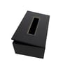 Black Rectangular Pu Leather Tissue Box Cover