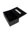 Black Rectangular Pu Leather Tissue Box Cover