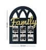 Black MDF Frame with Window Style with Golden Acrylic This is our Happy Place Plaque.