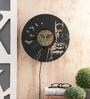 Black MDF Home Batman with Dial Cover Decorative LED Wall Clock