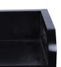 Engineered Wood Wall Mounted Set Top Box Holder in Black Colour