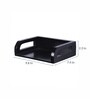 Engineered Wood Wall Mounted Set Top Box Holder in Black Colour