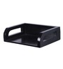 Engineered Wood Wall Mounted Set Top Box Holder in Black Colour