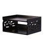 Engineered Wood Wall Mounted Set Top Box Holder in Black Colour