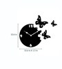 Black Engineered Wood Novelty Wall Clock