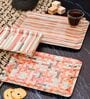 Multicolour Contemporary   Melamine  (Set of 3) Serving Tray Set