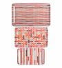 Multicolour Contemporary   Melamine  (Set of 3) Serving Tray Set