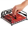 Black Metal  Cuisine  Design Napkin Holder Stand for Dining Table & Kitchen