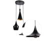 Ciago Black Metal Cluster Hanging Light