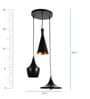 Ciago Black Metal Cluster Hanging Light
