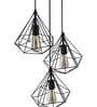 Contemporary Black Metal Cluster Hanging Light
