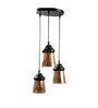 Bling Black Metal Cluster Hanging Light