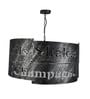 Black Metal 8 Light Chandelier