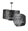 Black Metal 8 Light Chandelier