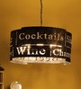 Black Metal 8 Light Chandelier