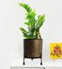 Black Metal Alan Floor Desk Pot