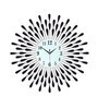 Black Metal Analog Wall Clock