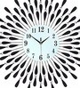 Black Metal Analog Wall Clock