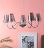 Albany Silver Glass Shaded Chandelier