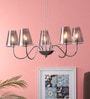 Albany Silver Glass Shaded Chandelier