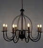 Gladus Black Metal Candle Chandelier