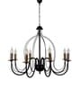 Gladus Black Metal Candle Chandelier