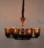 Dayna Black Metal Shaded Chandelier