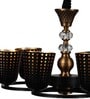 Dayna Black Metal Shaded Chandelier