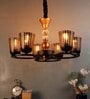 Dayna Black Metal Shaded Chandelier