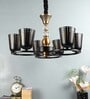 Dayna Black Metal Shaded Chandelier