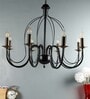 Gladus Black Metal Candle Chandelier