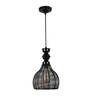 Tris Black Metal Hanging Light