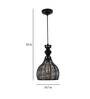 Tris Black Metal Hanging Light