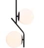Black Metal Corded Electric Hanging Pendant Light