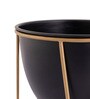 Black Metal Desk Planter