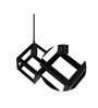 Xasper Black Metal Hanging Light