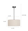 Beige Metal Hanging Light