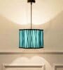 Blue Metal Hanging Light