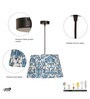 Multicolor Metal Hanging Light