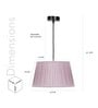 Pink Metal Hanging Light