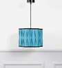 Blue Metal Hanging Light