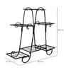 Black Metal Marvel Planter Stand