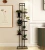 Black Metal Multi Step 6 Feet Planter Stand