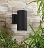 Yuva Black Metal Outdoor Wall Light