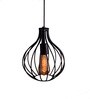 Lexi Black Metal Hanging Light