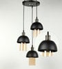 Black Metal 3 Light Cluster Hanging Lights