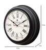 Black Metal Round Bondstreet London Wall Clock