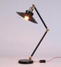 Black Metal Shade Study Lamp with Metal Base