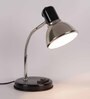 Black Metal Study Table Lamp with Black Base