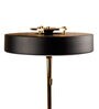 Black Metal Shade Table Lamp with Gold Base
